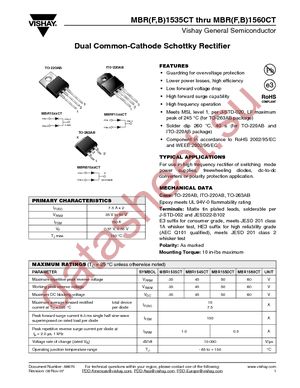 MBR1545CTHE3/45 datasheet  